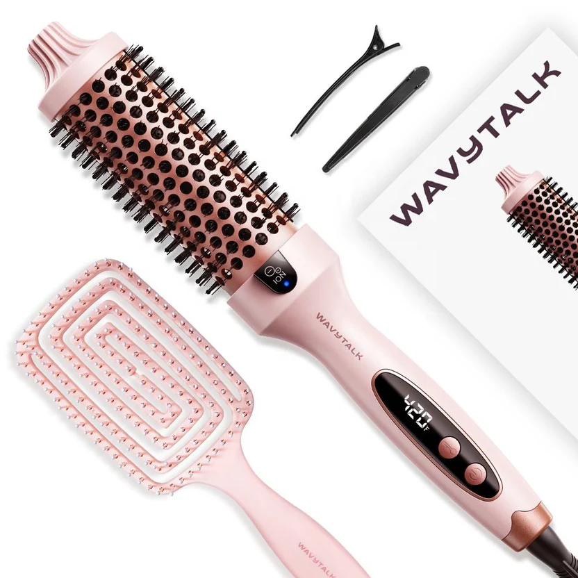 Ionic Thermal Volumizing Brush – Rose Gold Hot Air Styler - Image 4